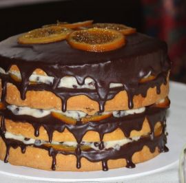 Orange Italian sponge cake