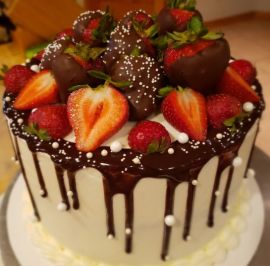 Chocolate Strawberry dessert cake